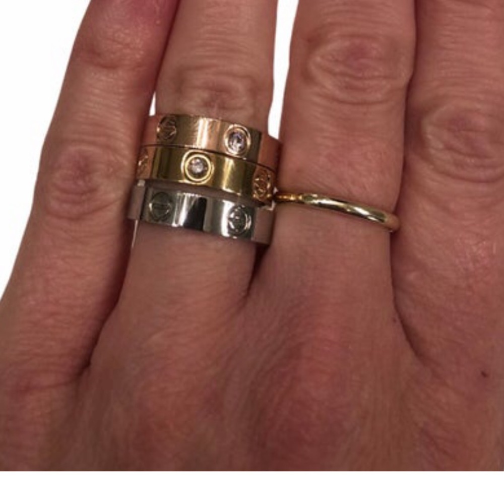 Stackable Love Ring With Gemstones - image 4